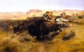 La caza del búfalo 1895 Charles Marion Russell